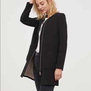 H&M Black short coat, Size 4